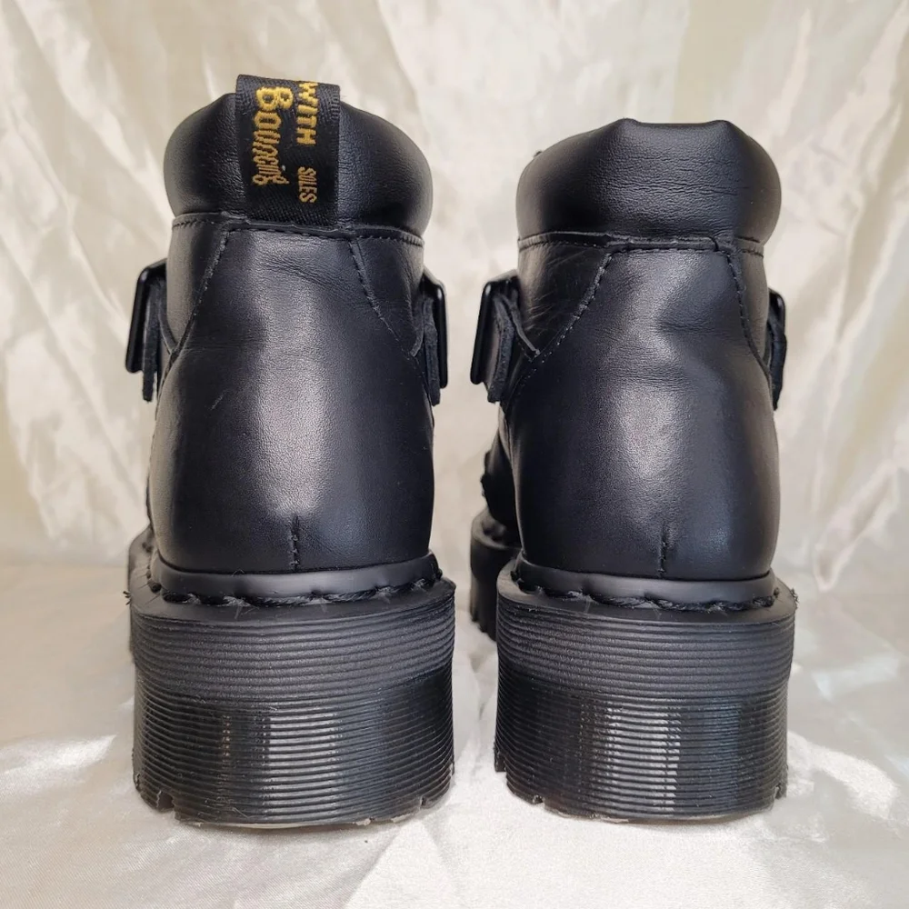 Dr. Martens Beaumann black leather platform ankle boots - Picture 5 of 7